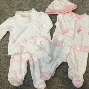 🎀 Little Me brand Newborn girl baby sets